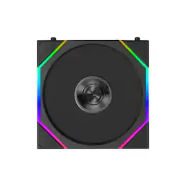 Lian Li - UNI FAN TL Flex 120mm Reverse Blade ARGB Fan, Single Pack, Infinity Mirror, Controller Not Included (12RTL1F1B) - Black