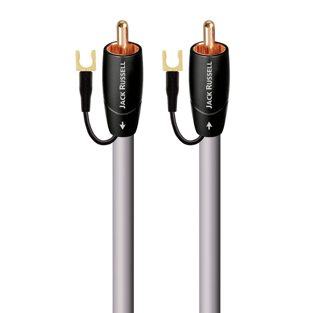 AudioQuest - Jack Russell Subwoofer Cable - 13.12 ft. (4m) - Black