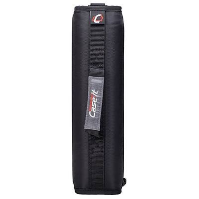 Alt View 1. Case It - Classic 2" 3-Ring Zipper Binders - Black.