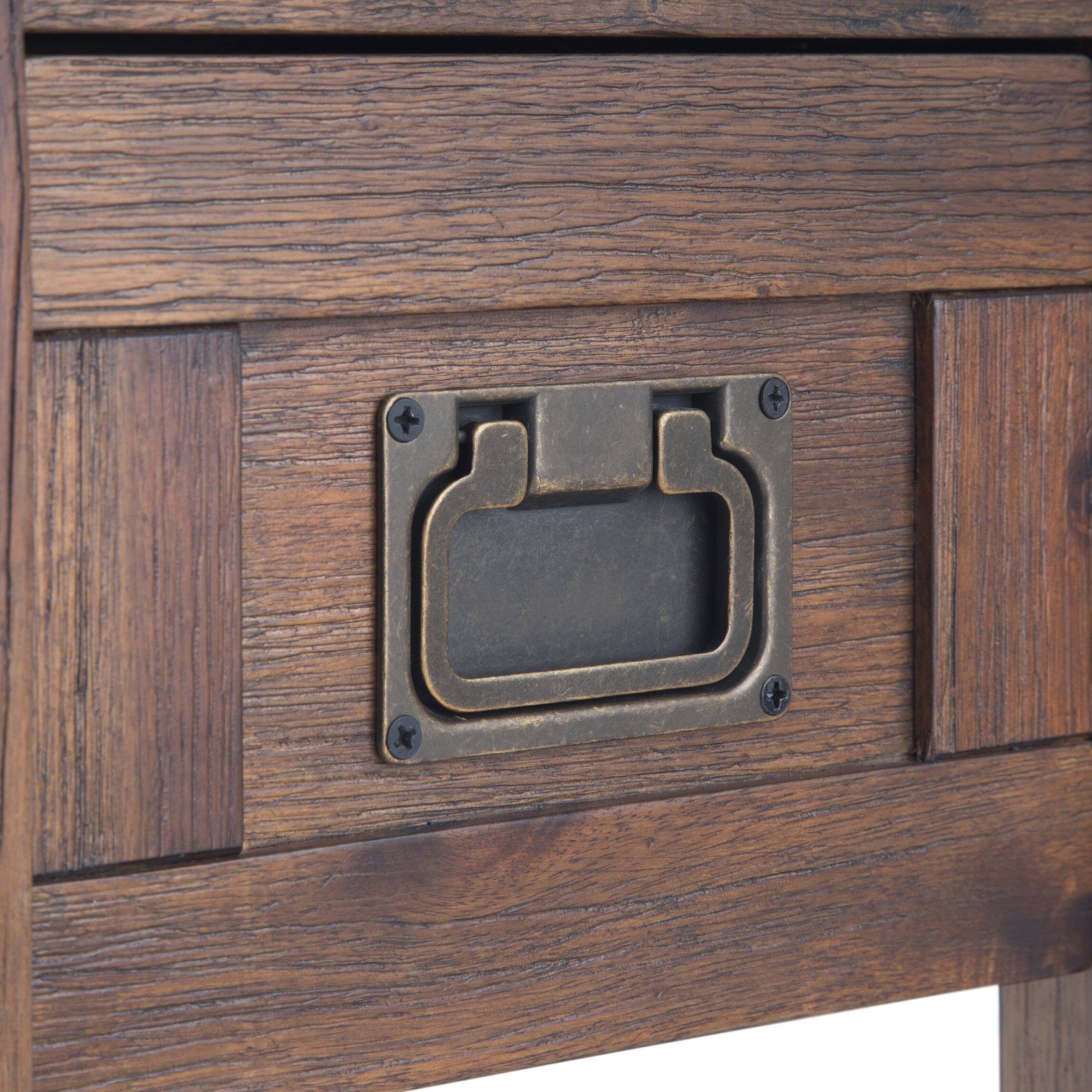 Alt View 3. Simpli Home - Monroe 14 inch Narrow Side Table (Set of 2) - Distressed Charcoal Brown.