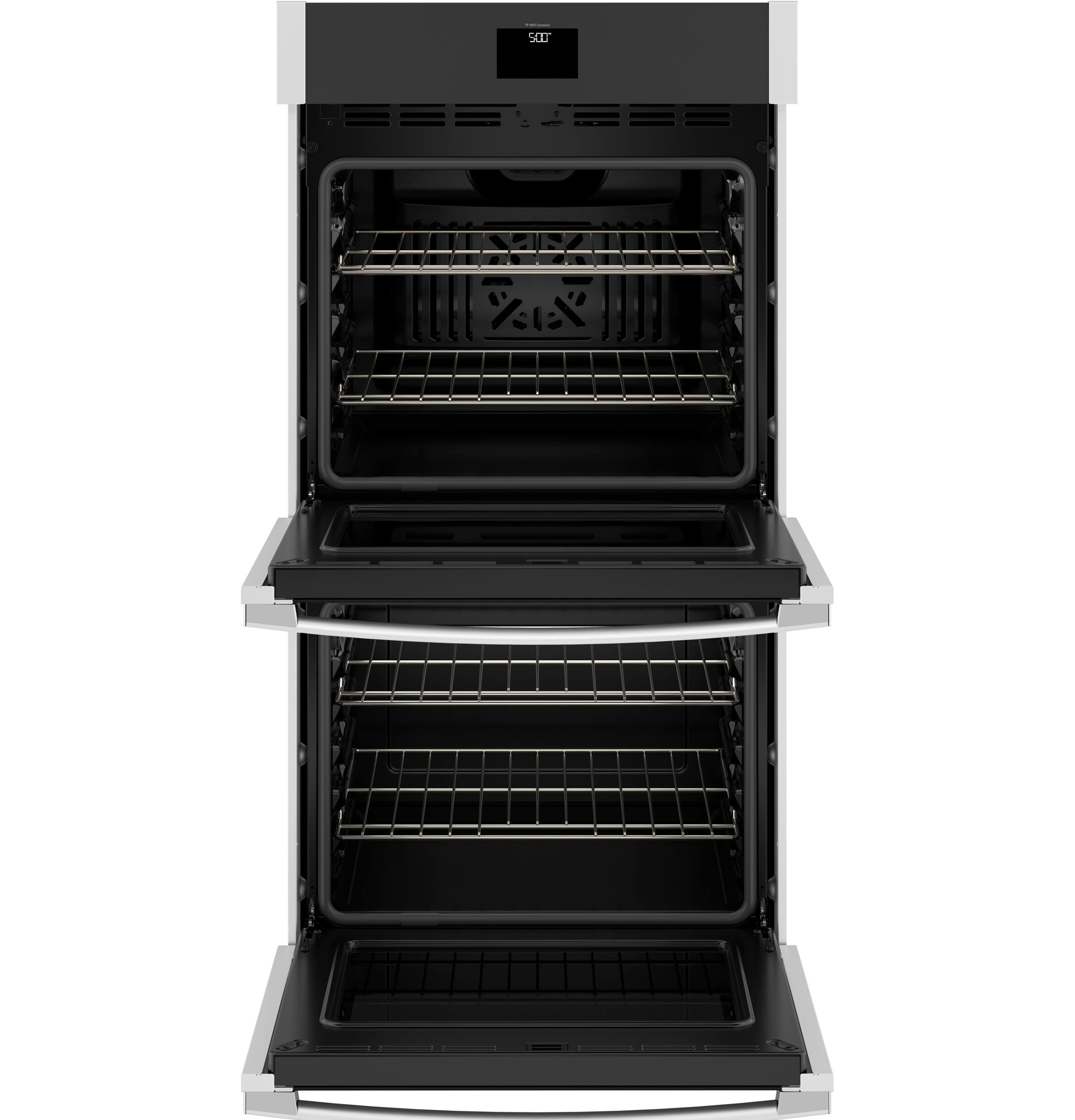 Alt View 11. GE - 27" Built-In Electric Convection Double Wall Oven with No Preheat Air Fry - Stainless Steel.