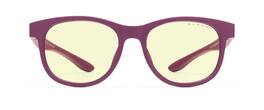 GUNNAR - Computer Glasses - Rush Kids Small, Amber Lens - Blue Light Blocking, Relieve Dry Eye, Anti Glare - Magenta