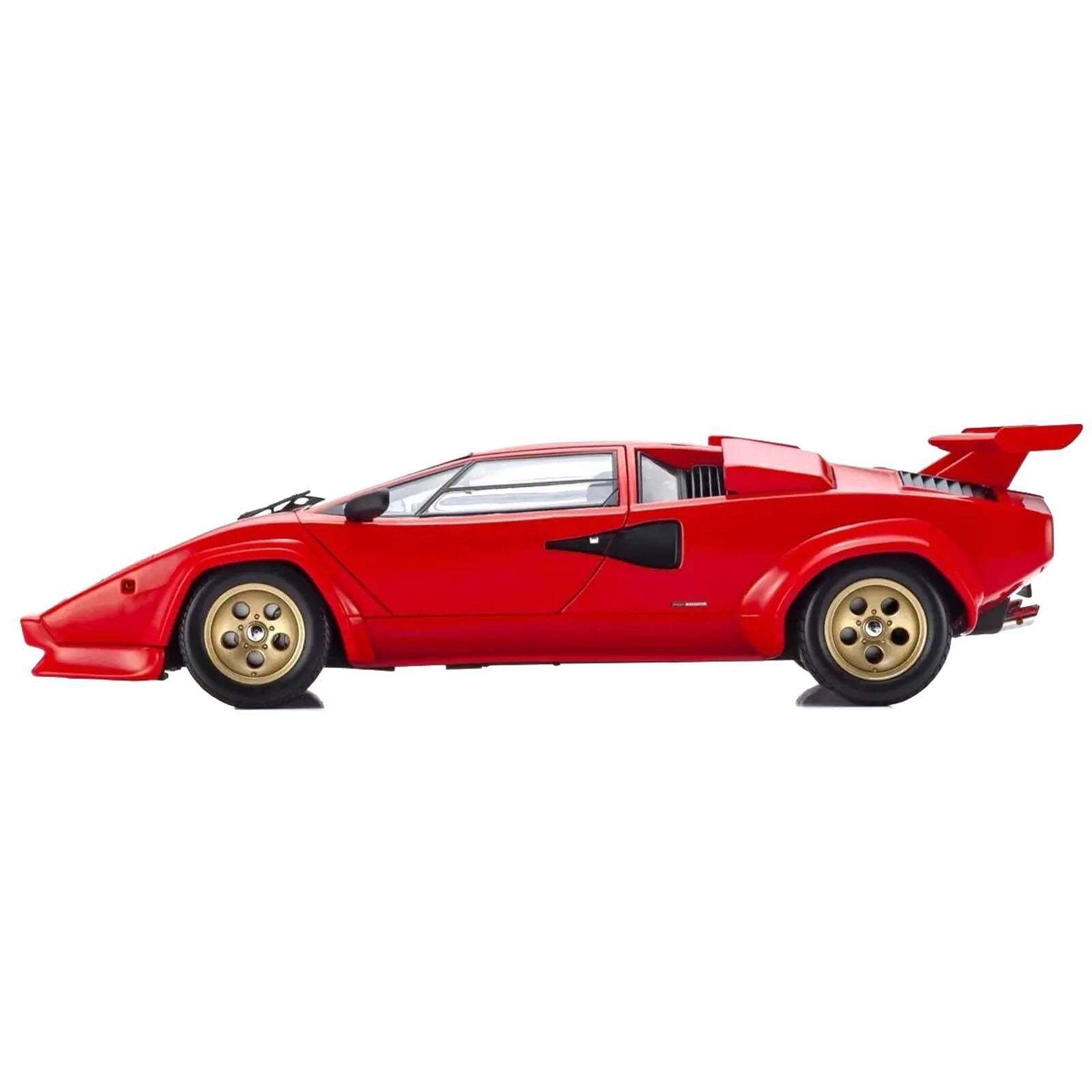 Alt View 2. Kyosho - Lamborghini Countach LP 5000 Quattrovalvole Red with Gold Wheels 1/18 Diecast Model Car by Kyosho.