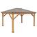 Alt View 11. Yardistry - 12' x 16' Meridian Gazebo - Brown.