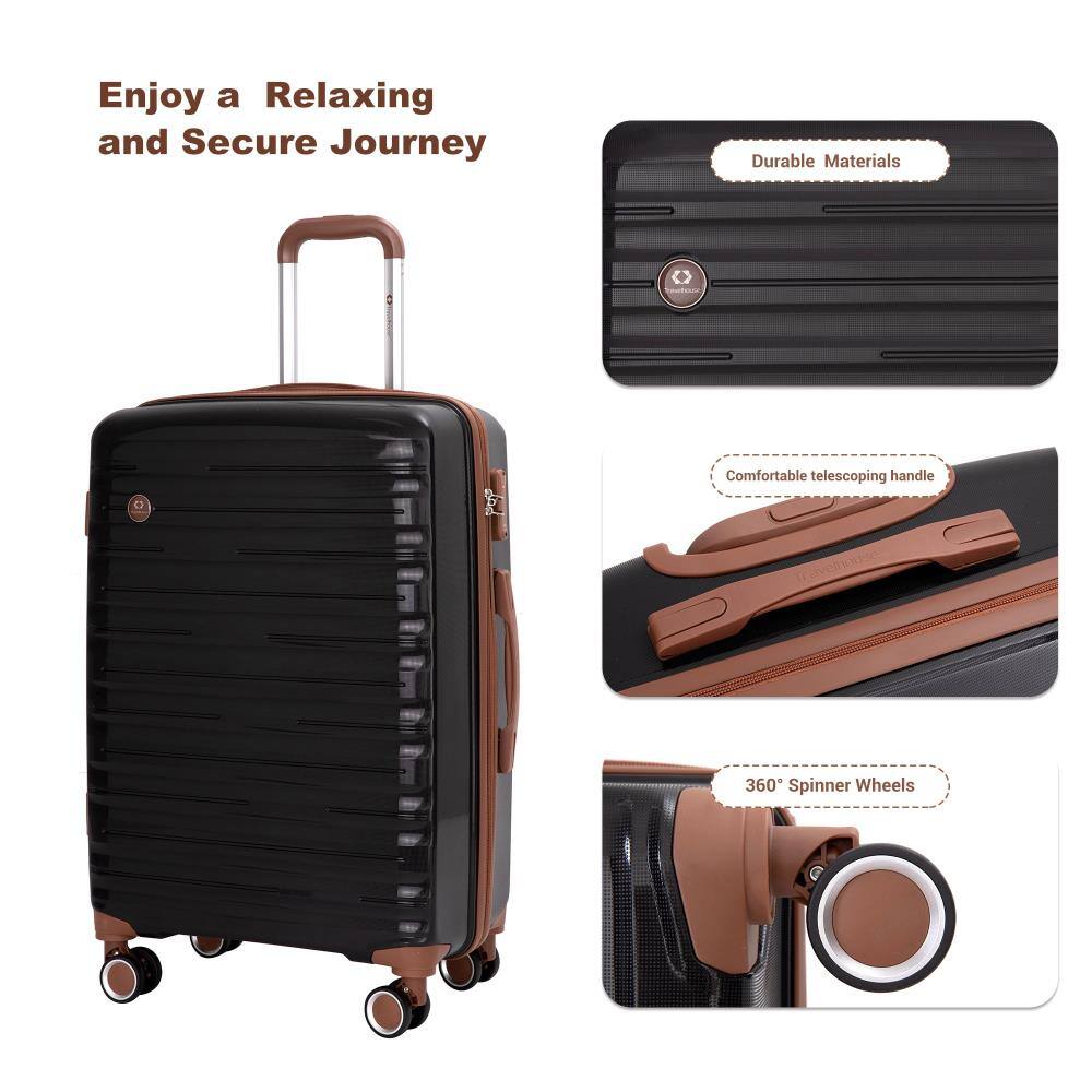 Enjoy a Relaxing and Secure Journey

- Durable Materials
- Comfortable telescoping handle
- 360° Spinner Wheels