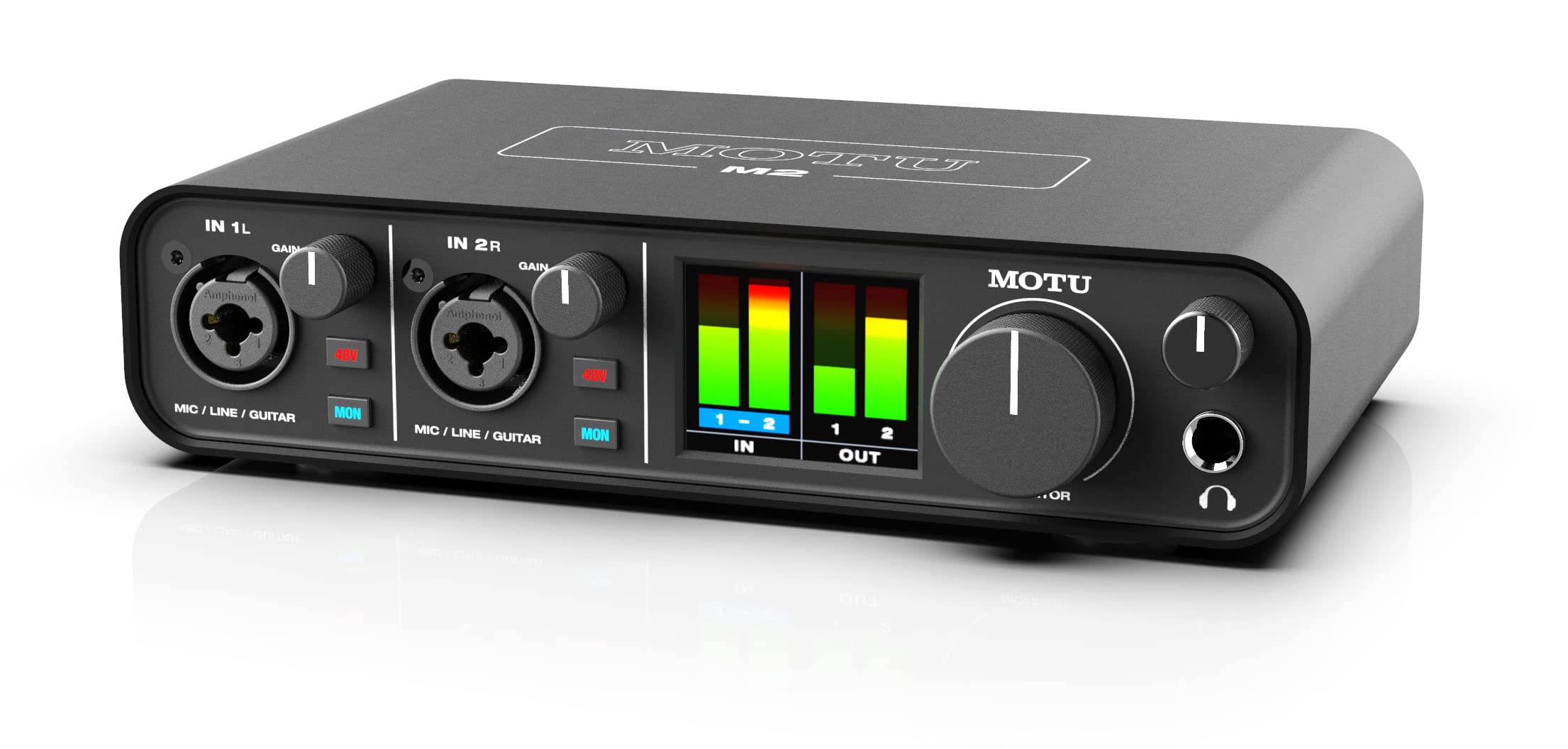 MOTU M2 2x2 USB C Audio Interface Black 3120 - Best Buy