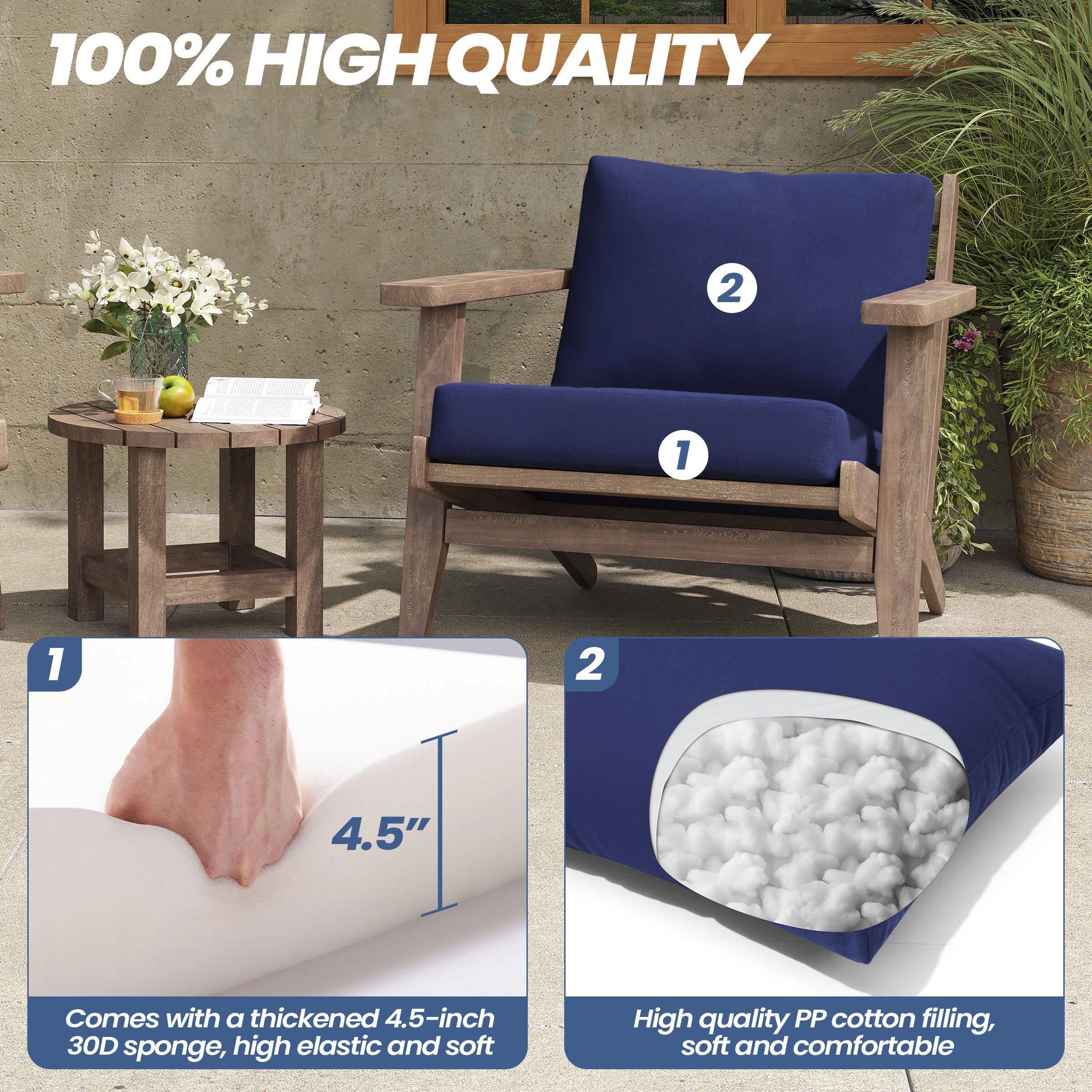 1. Comes with a thickened 4.5-inch 30D sponge, high elastic and soft

2. High quality PP cotton filling, soft and comfortable