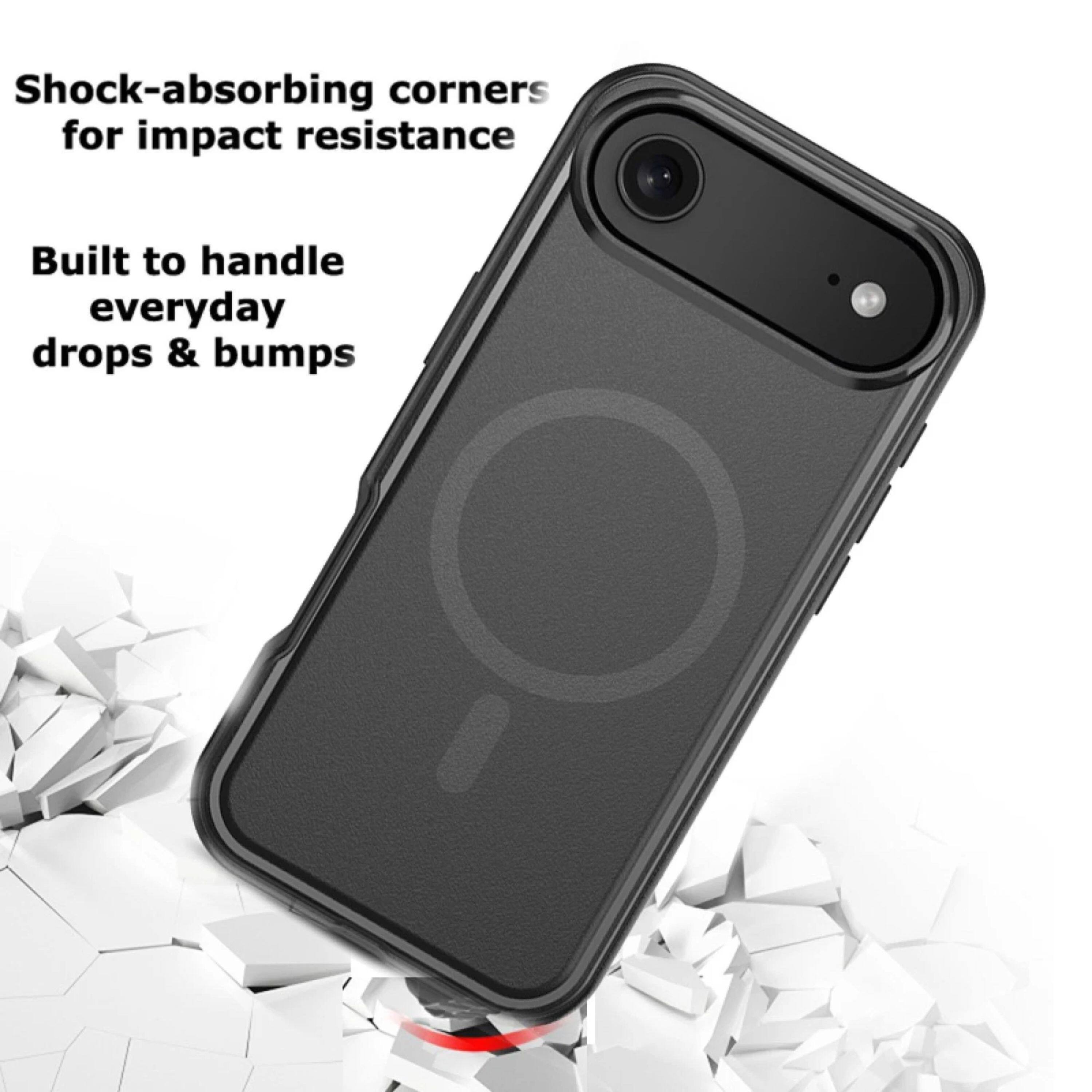 Shock-absorbing corners for impact resistance  
Built to handle everyday drops & bumps