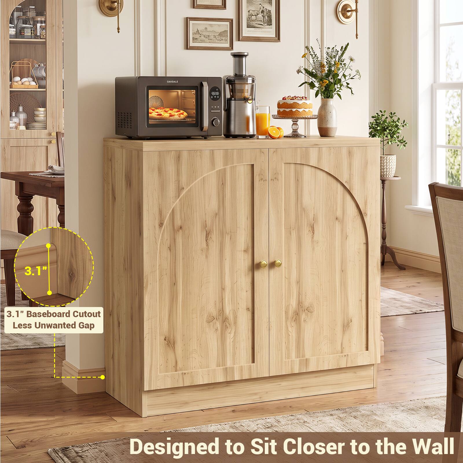 CANDALE

MONTE

3.1" Baseboard Cutout Less Unwanted Gap
Designed to Sit Closer to the Wall