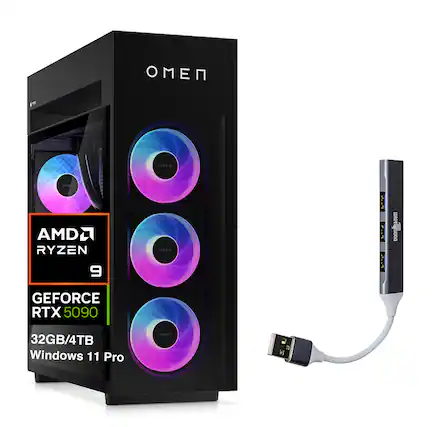 OMEN
AMD RYZEN 9
GEFORCE RTX 5090
32GB/4TB
Windows 11 Pro