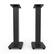 Left. Kanto - 30" Fillable Speaker Stands with Isolation Feet and Fillable Channel, Pair - Black.