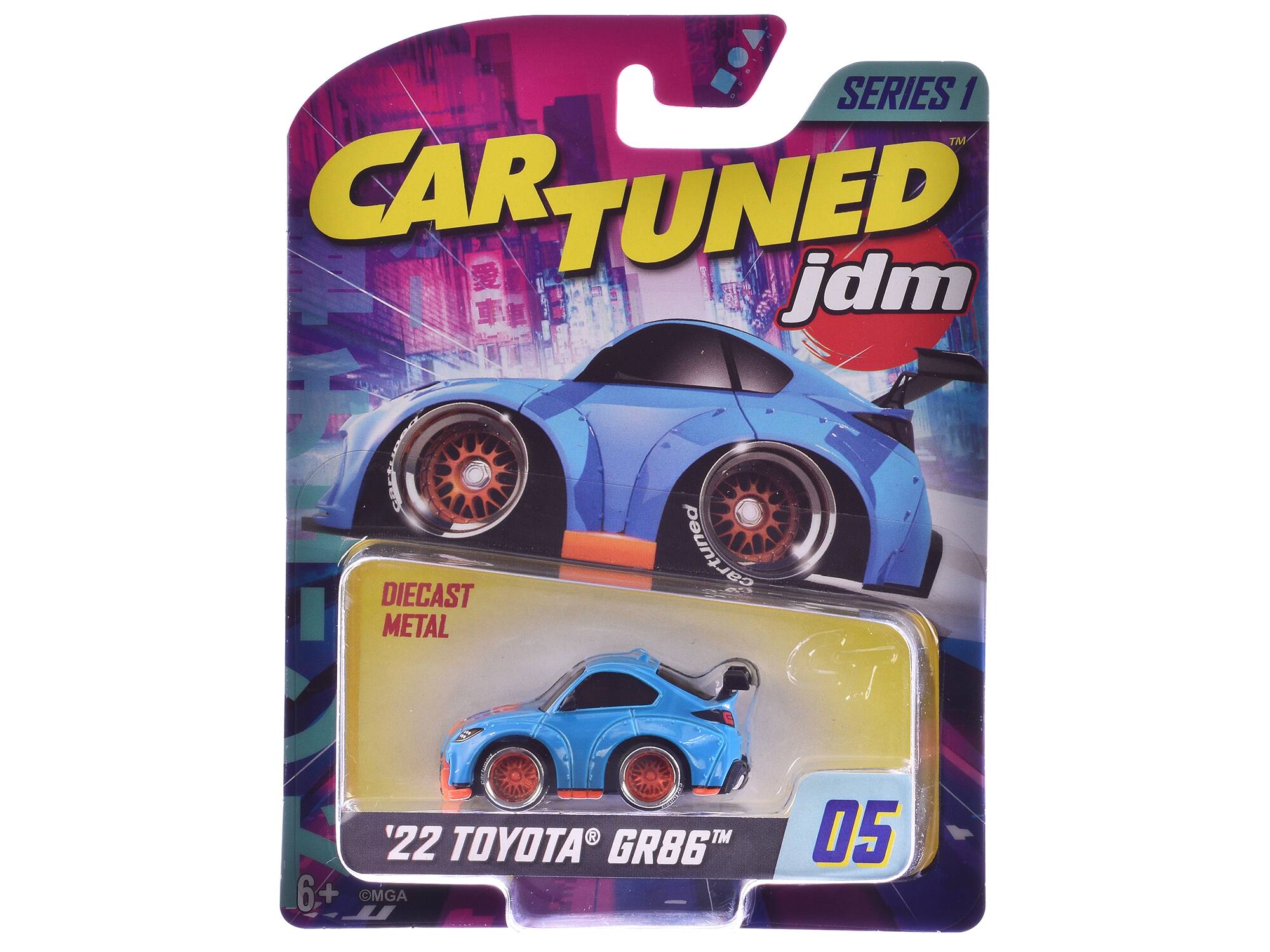 SERIES 1 TM CAR TUNED jdm DIECAST METAL cartuned R '22 TOYOTA GR86 6+ MGA