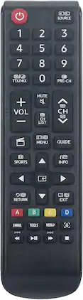 VINABTY - New BN59-01250A Replaced Remote Fits for Samsung TV Samsung TV UA40J5200 UN48J5200 UN40JU6700 - Black