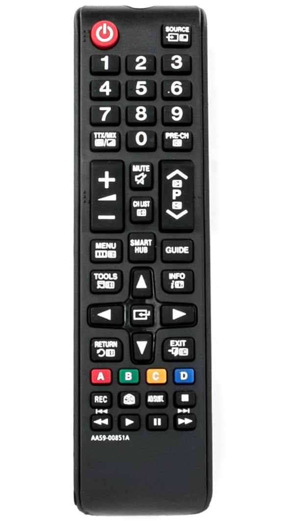 VINABTY - New AA59-00851A Replaced Remote Fits for Samsung TV PS60F5505 PS51F8590 PS51F5505 PS64F8590 UE40F6700 UN55F6800 - Black