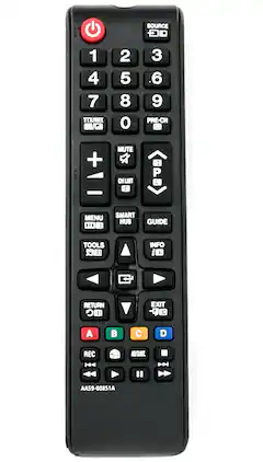 VINABTY - New AA59-00851A Replaced Remote Fits for Samsung TV PS60F5505 PS51F8590 PS51F5505 PS64F8590 UE40F6700 UN55F6800 - Black