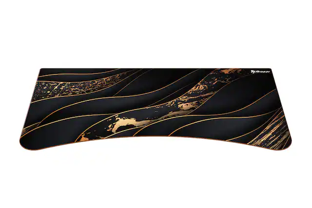 Front. Arozzi - Arena Desk Pad - Black/Gold.
