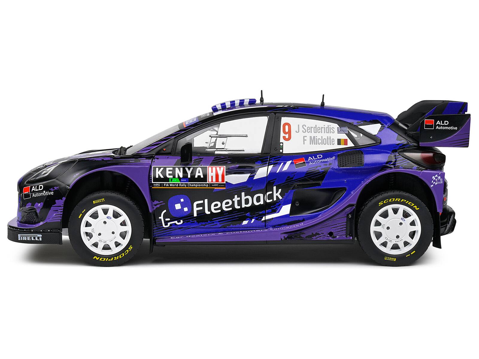 ALD Automotive  
J Serderidis  
F Miclotte  
KENYA HY  
Fleetback  
FIA World Rally Championship  
SCORPION  
Pirelli