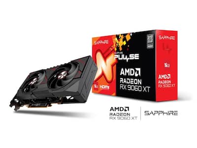 Sapphire PULSE Radeon RX 9060 XT 16GB GDDR6 PCI Express 5.0 x16 Sapphire PULSE Radeon RX 9060 XT 16GB GDDR6 PCI Express 5.0 x16