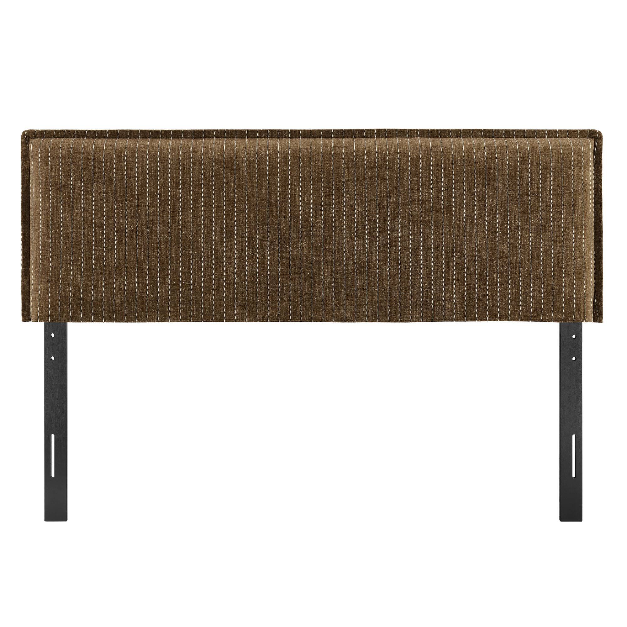 Alt View 2. Modway - Camille Striped Linen Blend Headboard by Modway - Earth Stripe.