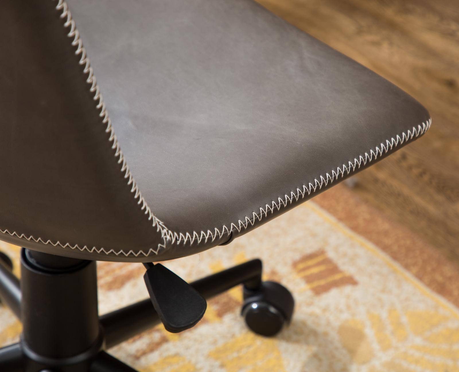 Alt View 5. Spaco - Spaco Faux Leather 360 Swivel Air Lift Office Chair, for Home Office - Gray.