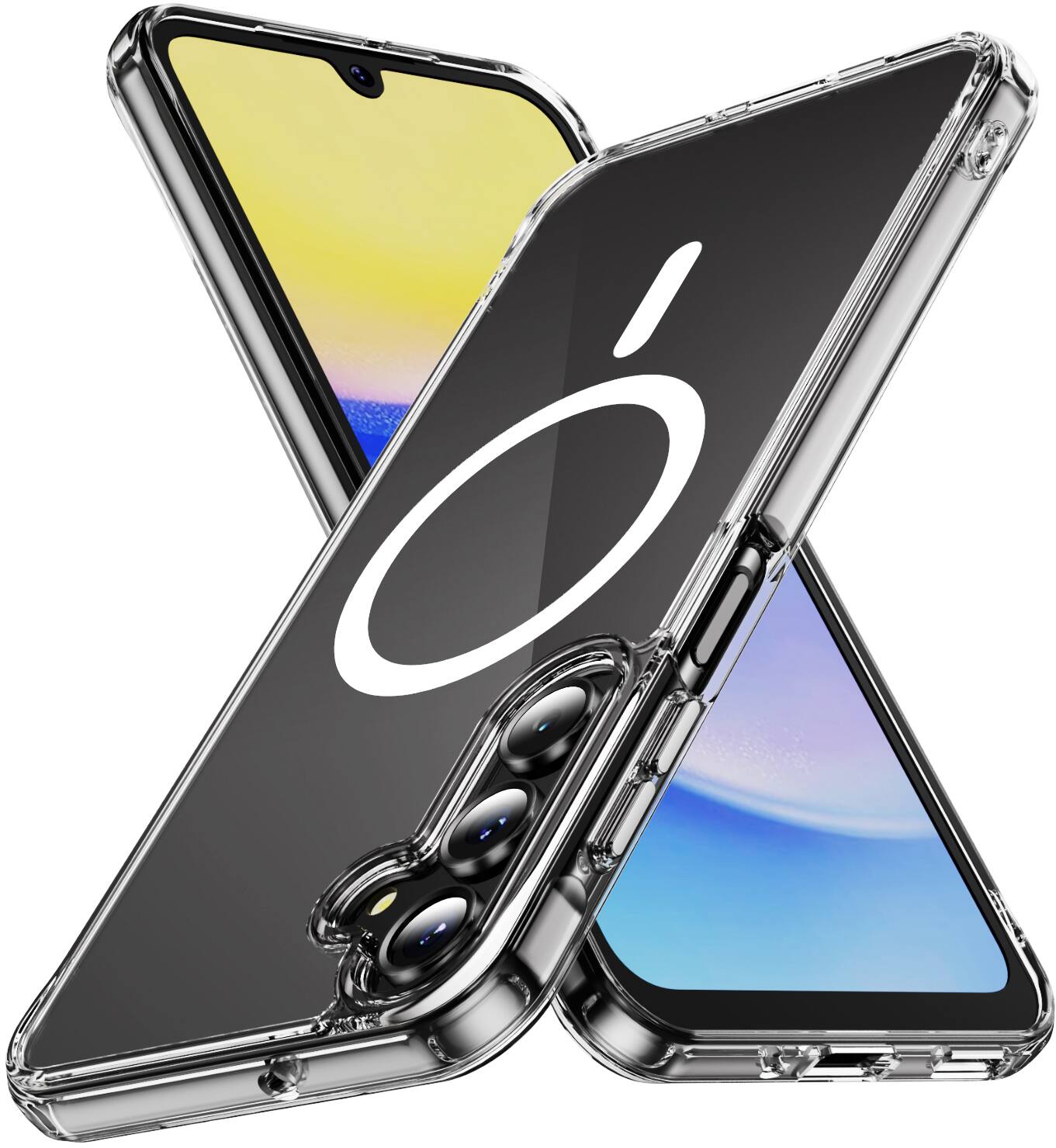 Front. Nakedcellphone - Clear Case for Samsung Galaxy A16 5G Phone - Compatible with MagSafe Mounts/Wallets - Clear.