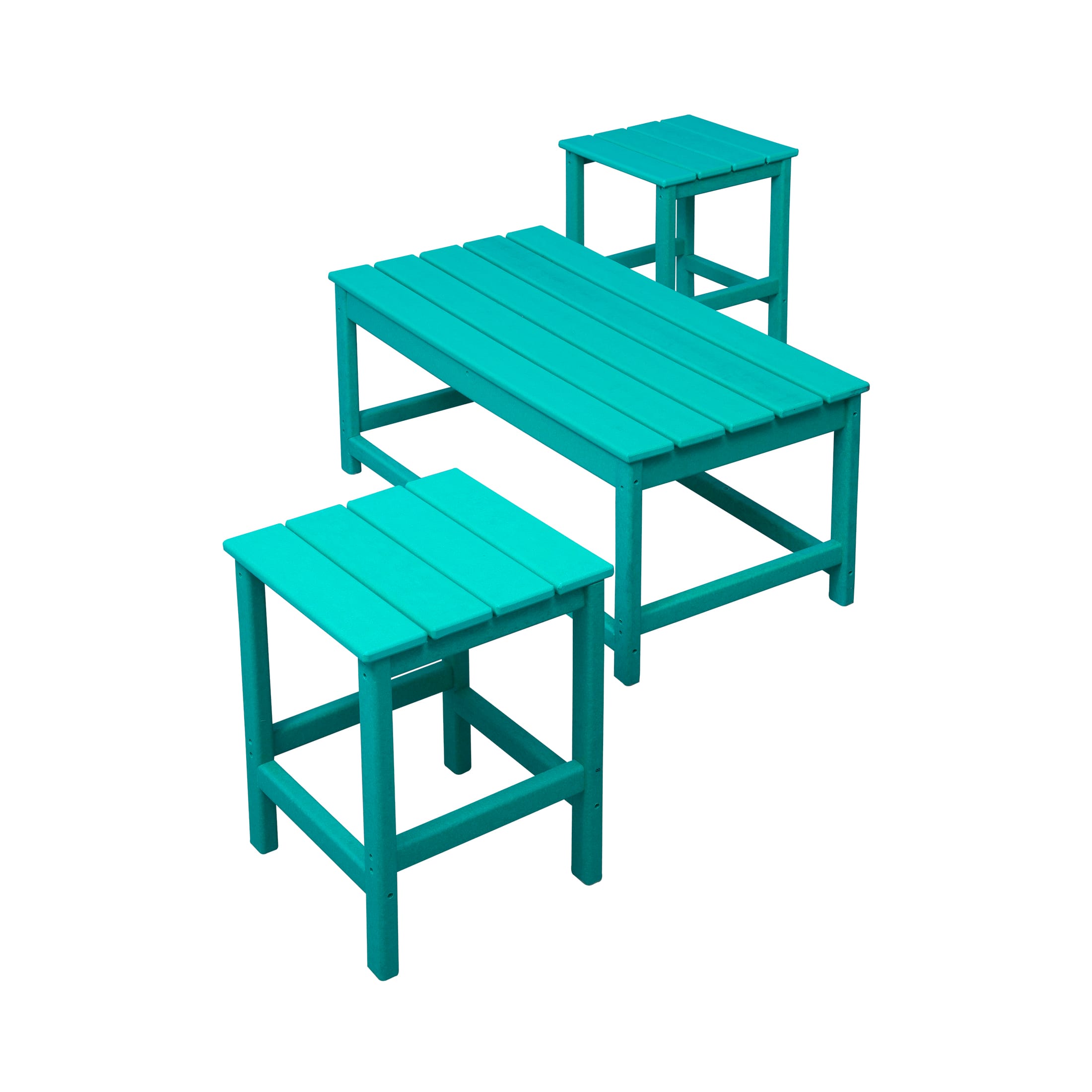 WestinTrends - Malibu 3-Piece set outdoor Coffee and Side table for Adirondack chair - Turquoise price history on PriceWatchPro