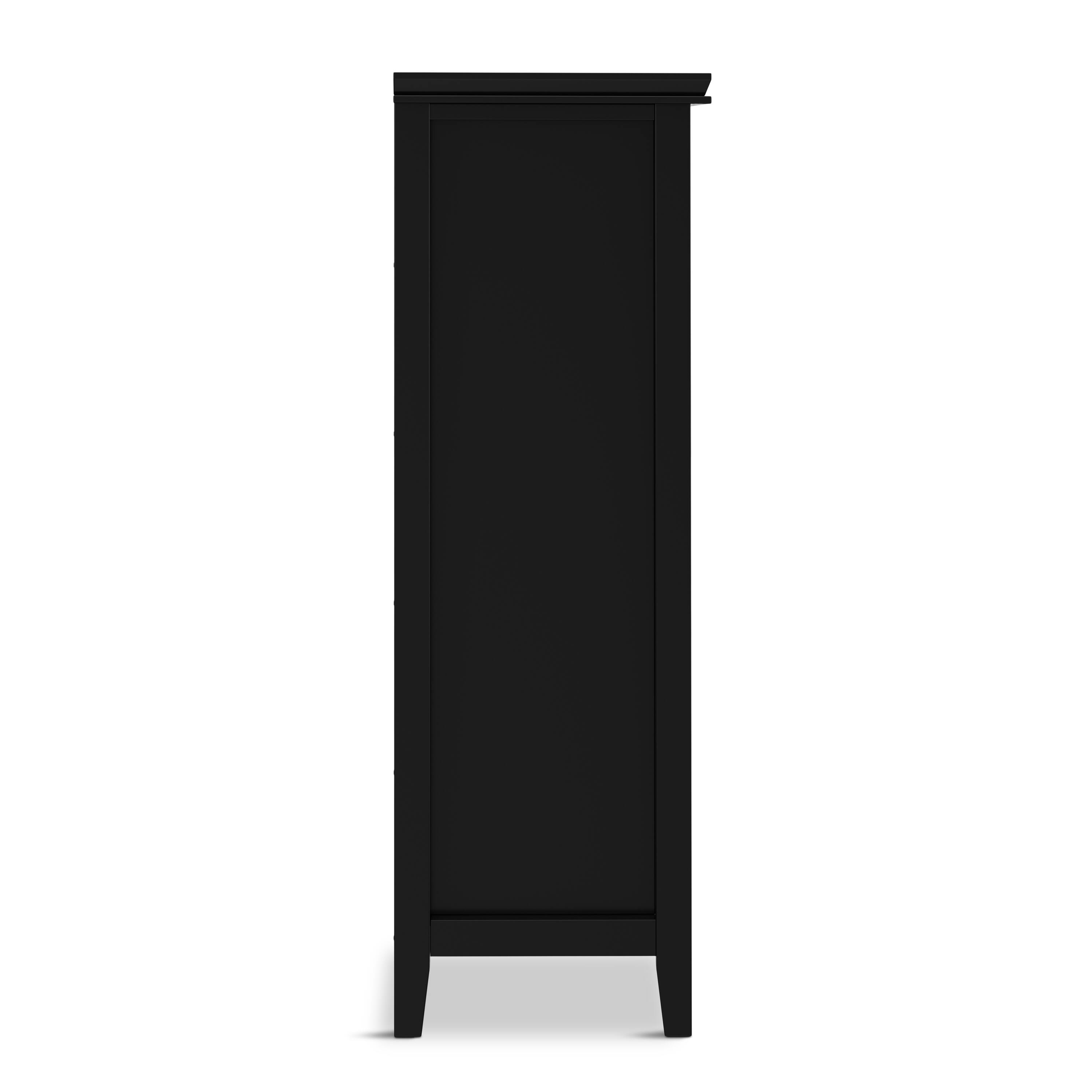 Alt View 2. Simpli Home - Artisan SOLID WOOD 48 inch x 57 inch Transitional 12 Cube Storage in Black - Black.