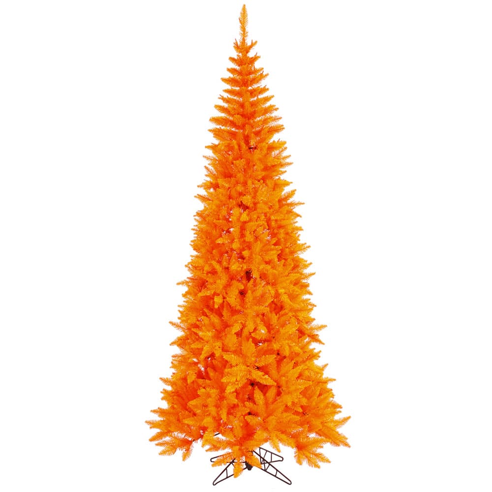 Vickerman - 4.5'x24" Slim Fir Tree 400T - K162245 - Orange