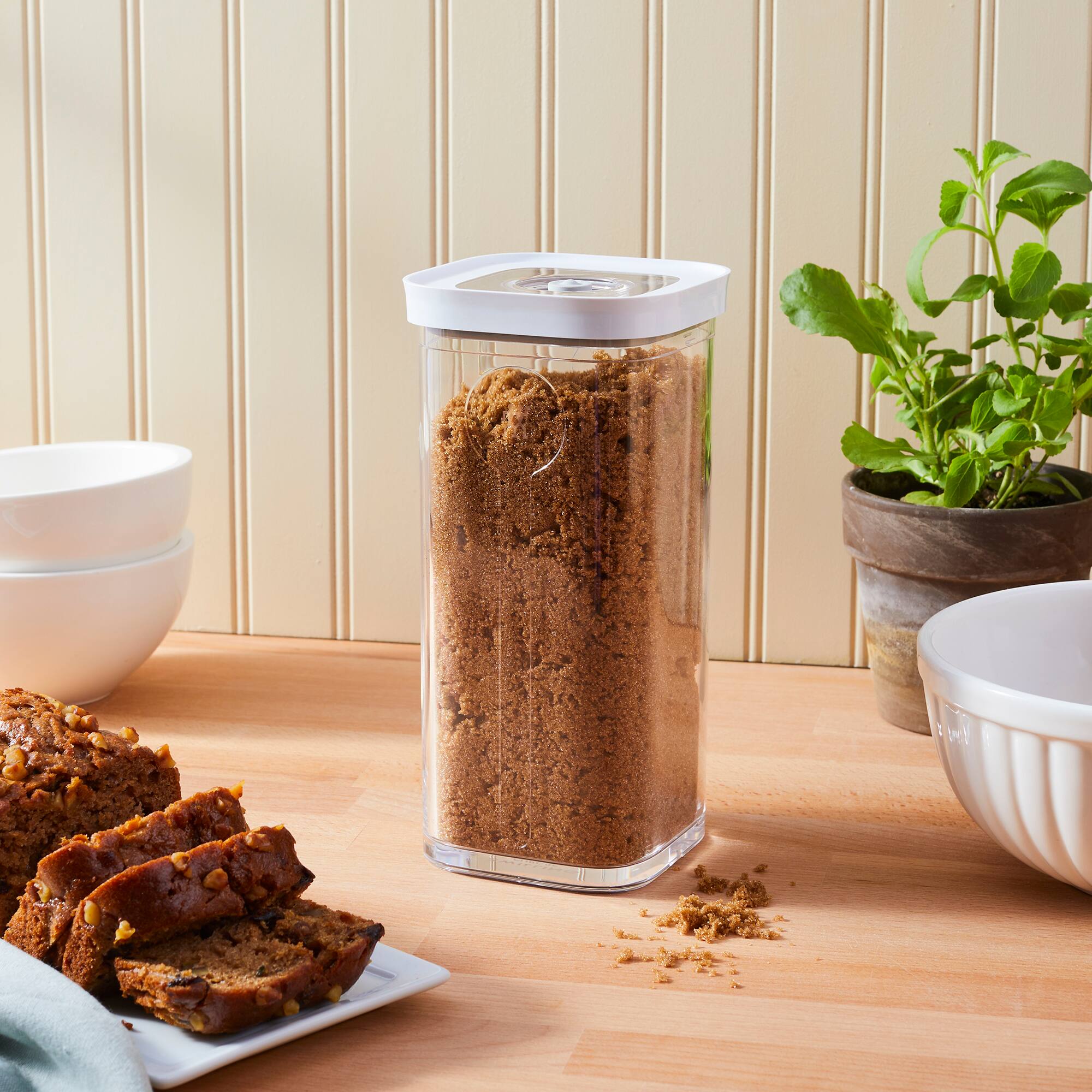 Alt View 1. ZWILLING - ZWILLING Fresh & Save Cube Boxes, Plastic, Airtight Dry Food Storage Container, Small Tall Cube, 3S Container, 1.4-qt - Clear.