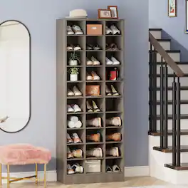 Tribesigns - Office Storage Cabinet with Storage Shelves, for Everyday Organization in Workspaces and Office Reception Areas - Gray