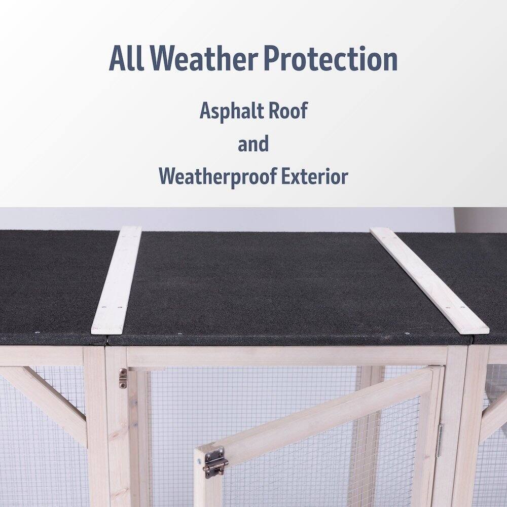 All Weather Protection  
Asphalt Roof and Weatherproof Exterior