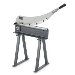 VEVOR - Guillotine Shear,20 in Bed Width Benchtop Cutter, Manual Hand Plate Shear for Metal Sheet Processing, with Q235 Material - Gray