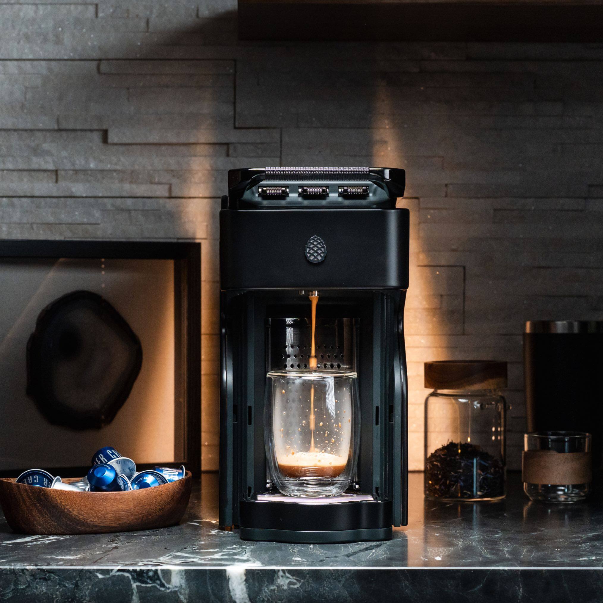 Alt View 1. Milton Coffee Co. - Stainless Steel Brew Path, Compatible with Nespresso OriginalLine Capsules, cup warming tray, low noise, 19 bar motor - Satin Black.