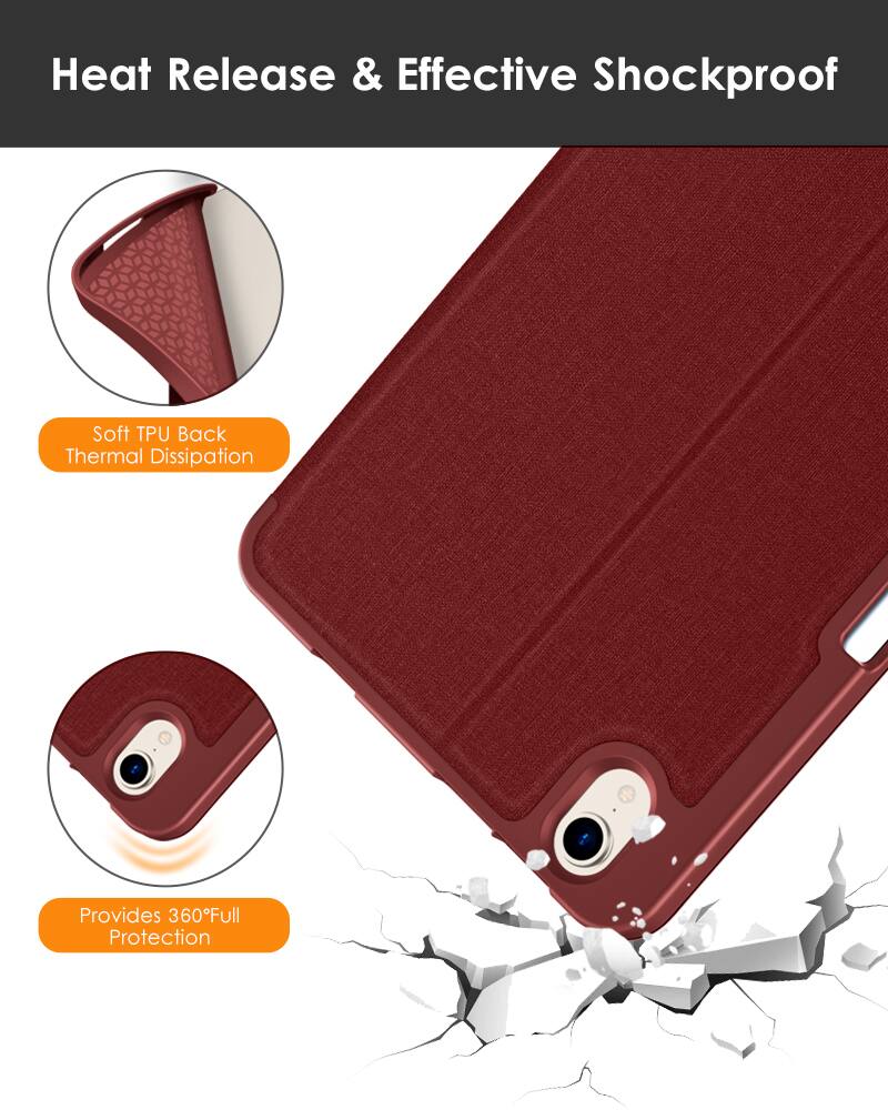 Heat Release & Effective Shockproof

- Soft TPU Back Thermal Dissipation
- Provides 360° Full Protection