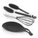 Alt View 2. MegaChef - MegaChef Black Silicone Cooking Utensils, Set of 12 - Black.