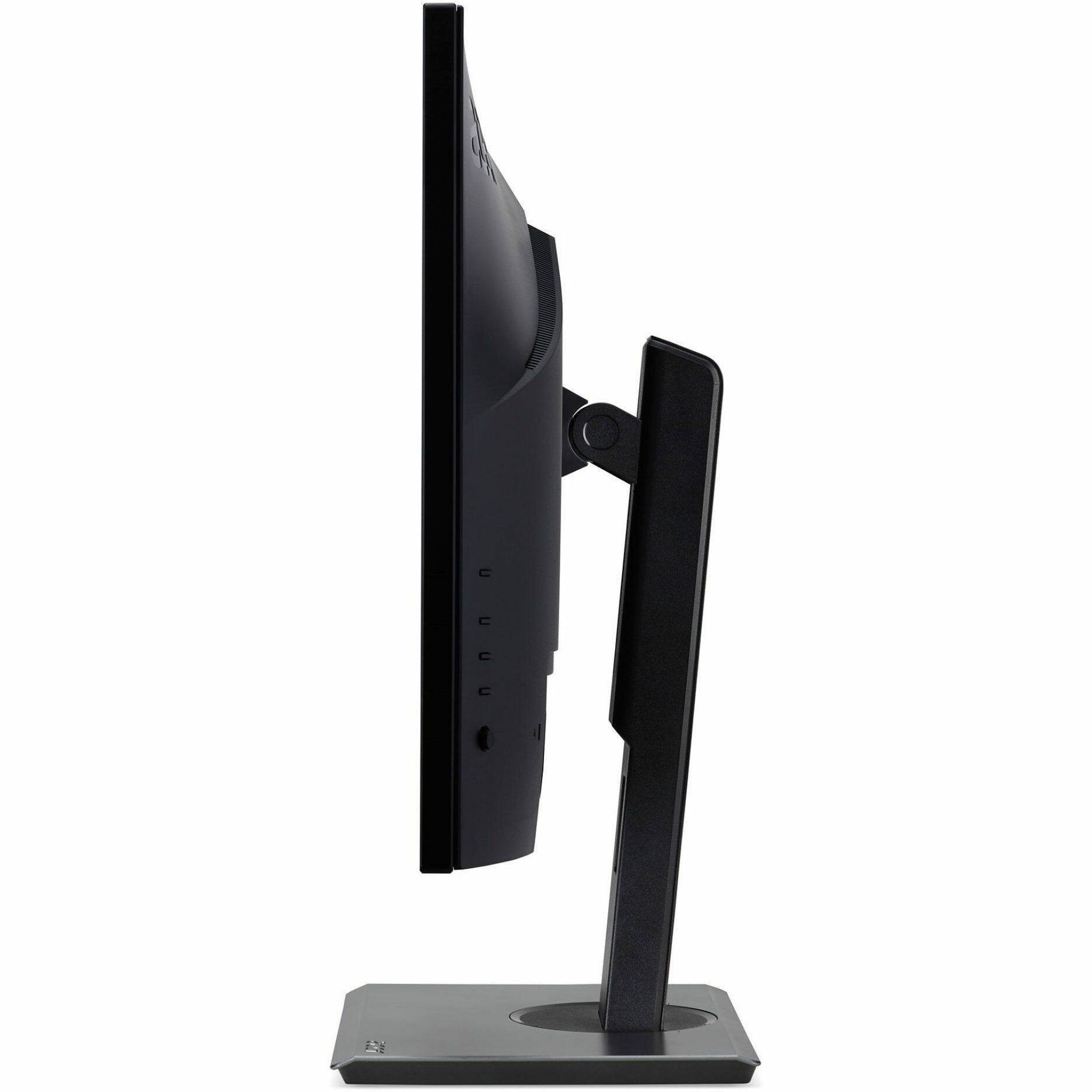 Alt View 4. Acer - Acer Vero B247Y D6 24" Class Webcam LCD Monitor - 16:9 - Black - 23.8" Viewable - 4 ms - Speakers - HDMI - VGA - Black.