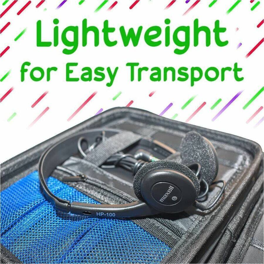 Lightweight for Easy Transport  
HP-100 maxell