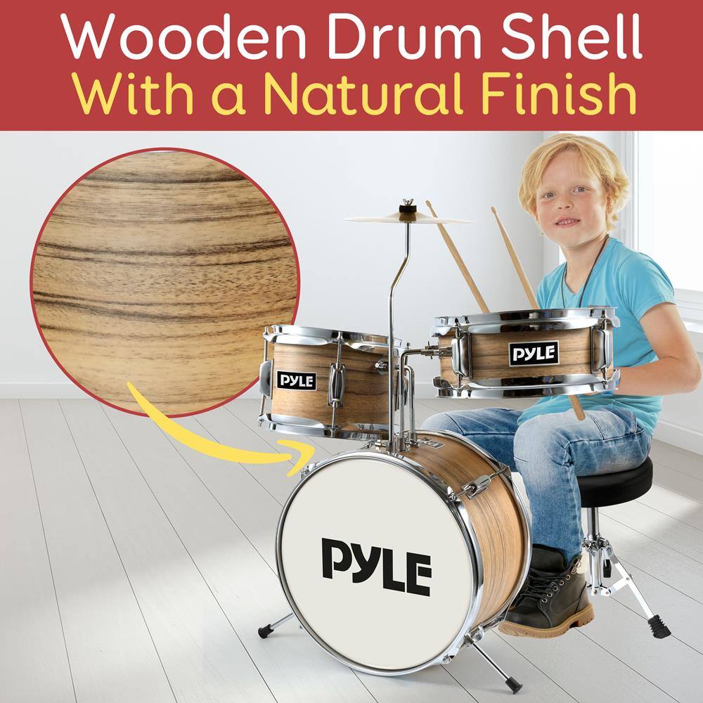 Wooden Drum Shell With a Natural Finish