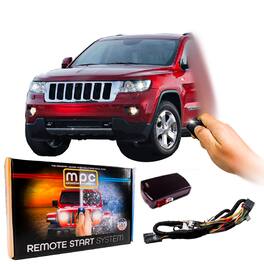 MPC - Remote Start Kit For 2011-2013 Jeep Grand Cherokee -Plug & Play -Use OEM Remotes - Black