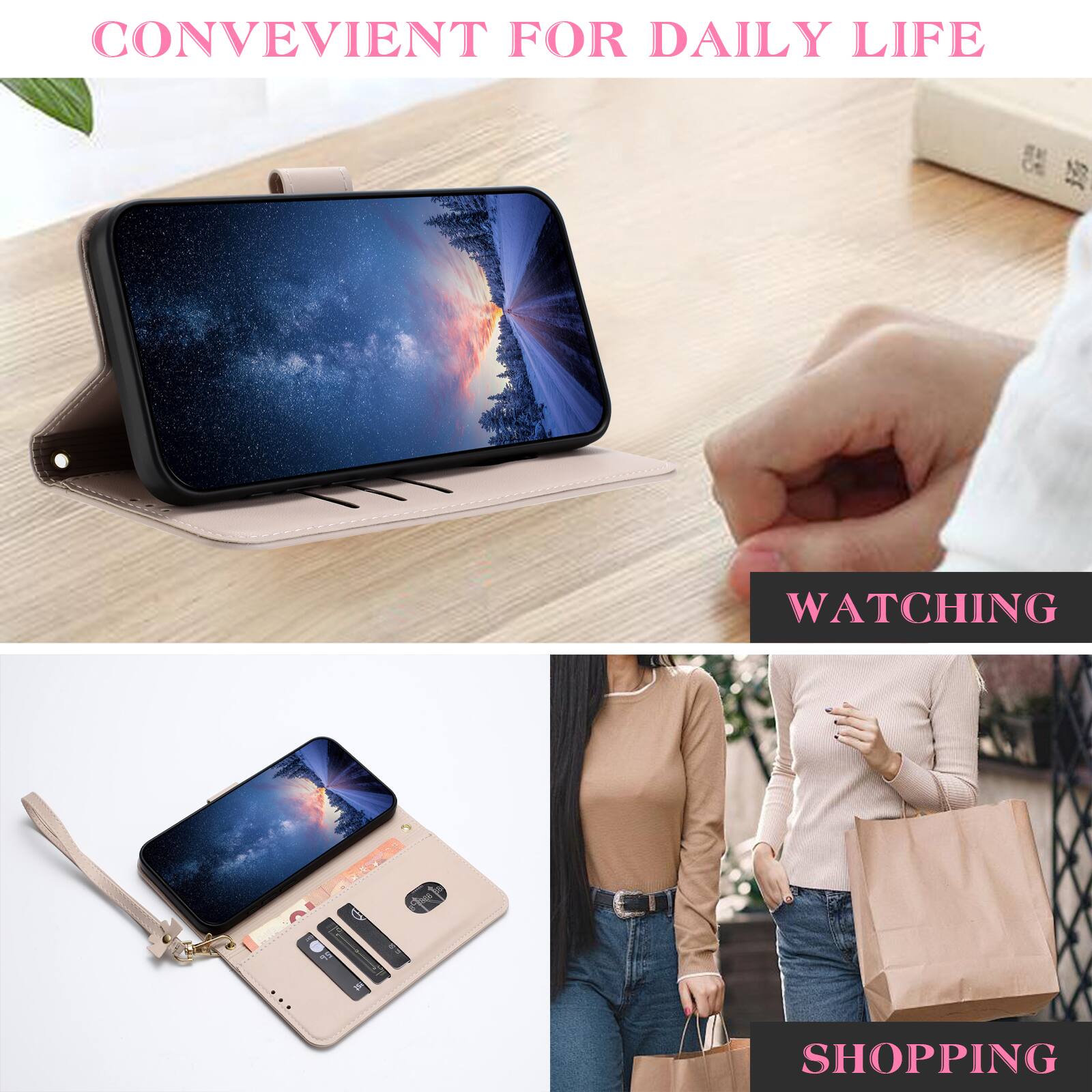 CONVENIENT FOR DAILY LIFE

WATCHING

SHOPPING