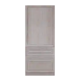 Thermador - Freedom Collection 36 in Wide 18.8 Cu. Ft. Smart Built-in 3-Door Bottom Freezer Refrigerator - Custom Panel Ready