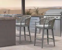 Light Grey-Counter Stool