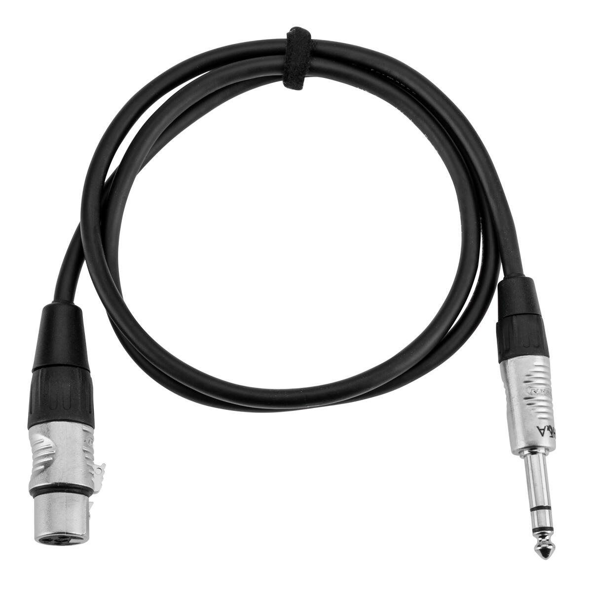 Front. H&A - H&A HA Elite Pro 1/4" TRS M to XLR F Professional Interconnect Cable, 3'.
