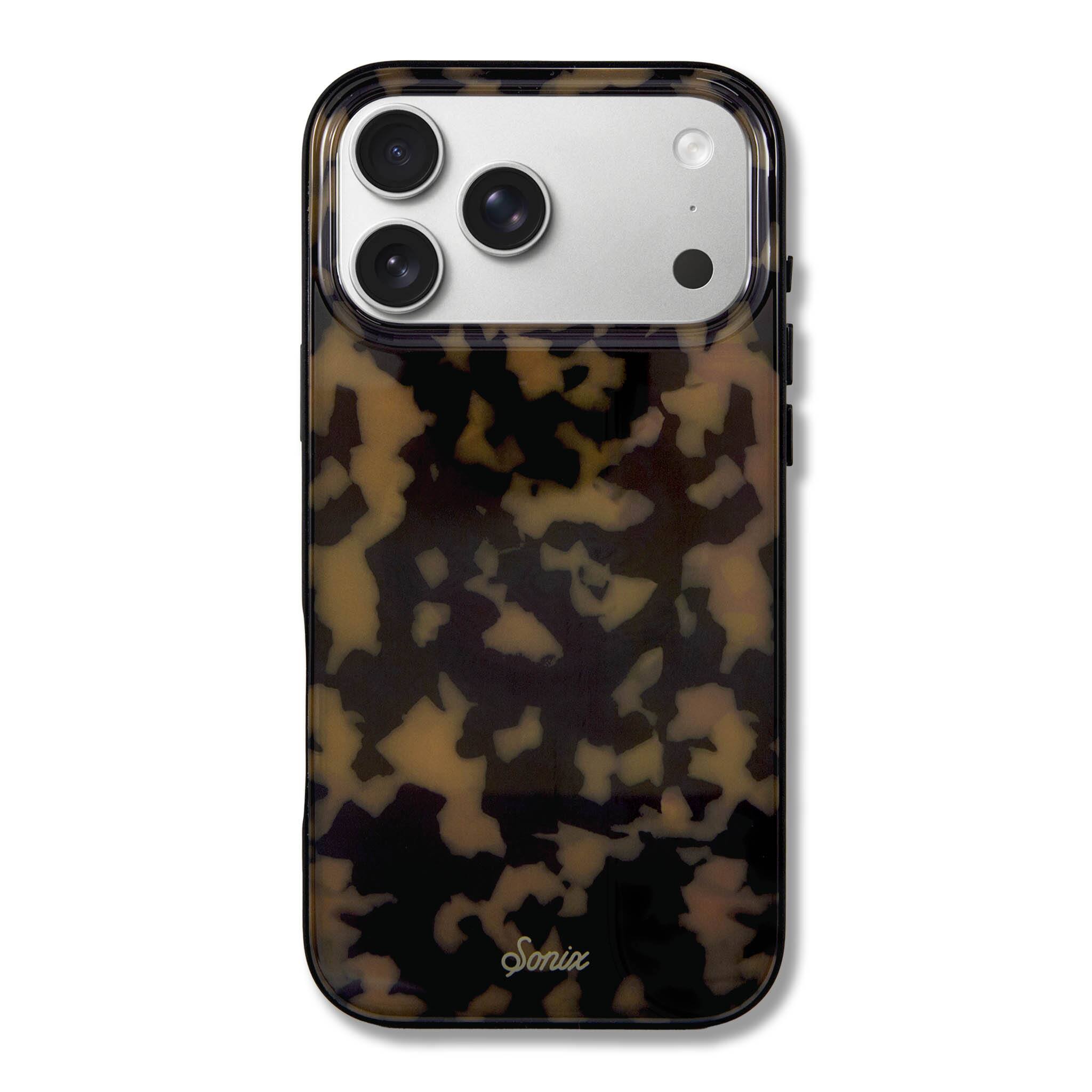 Front. Sonix - iPhone 17 Pro Max Case Brown Tort - Brown.
