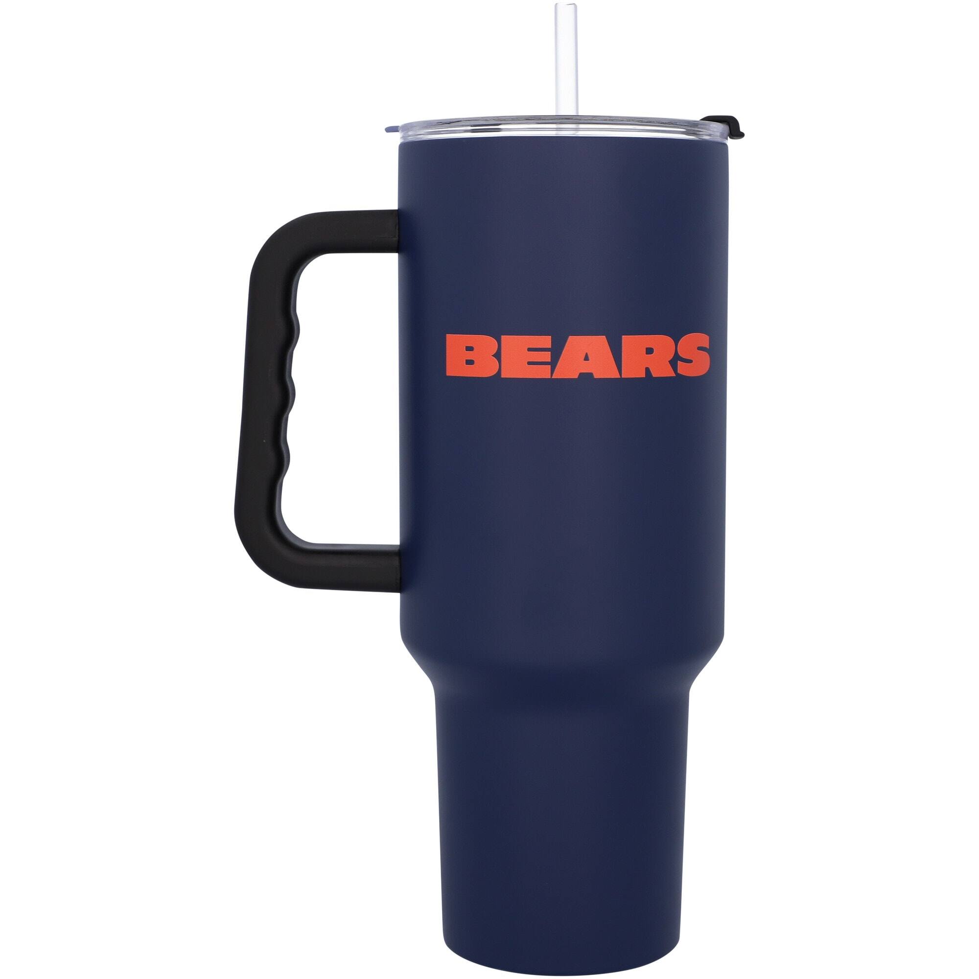 Alt View 1. Logo Brands - Chicago Bears 40oz. Travel Tumbler with Handle - Multicolor.