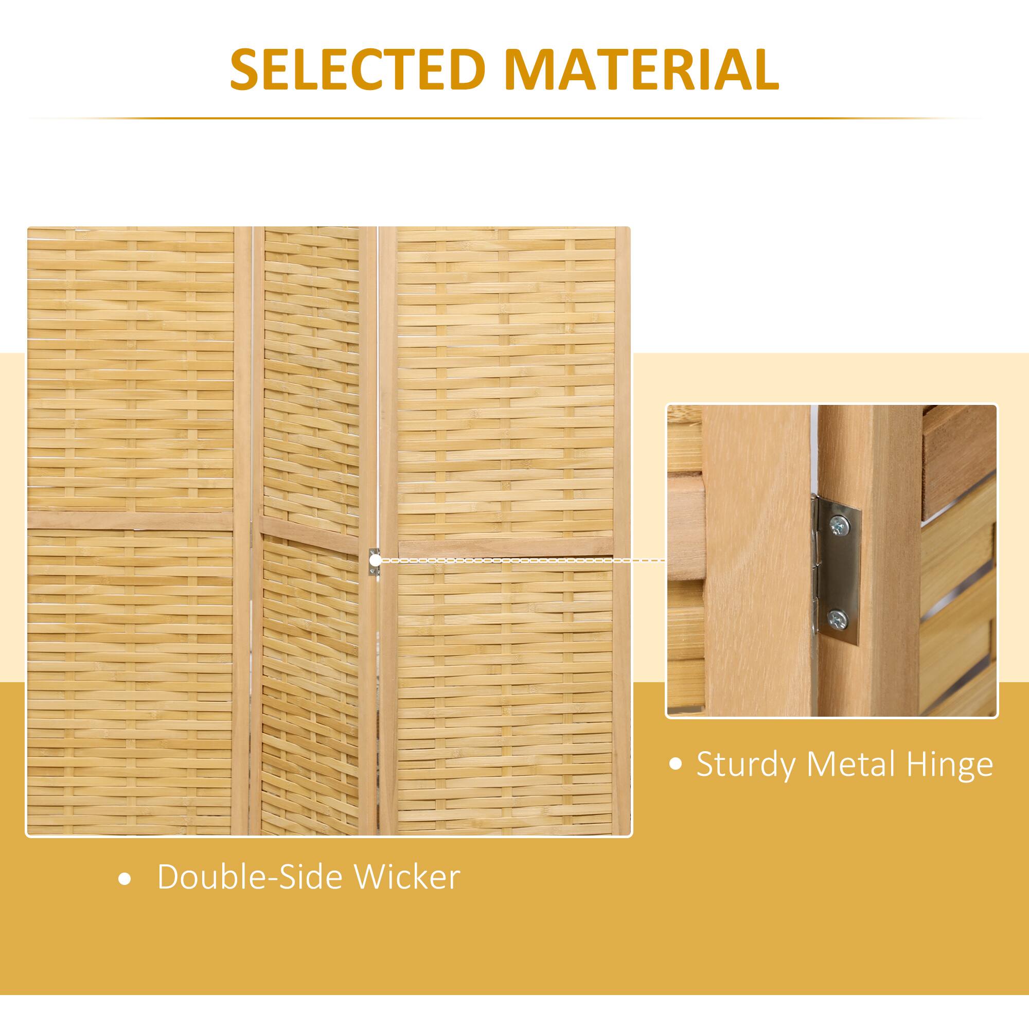 SELECTED MATERIAL

Double-Side Wicker
Sturdy Metal Hinge