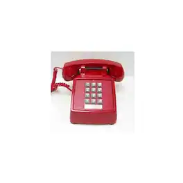Cortelco - Standard Phone - Corded - 1 X Phone Line - Red