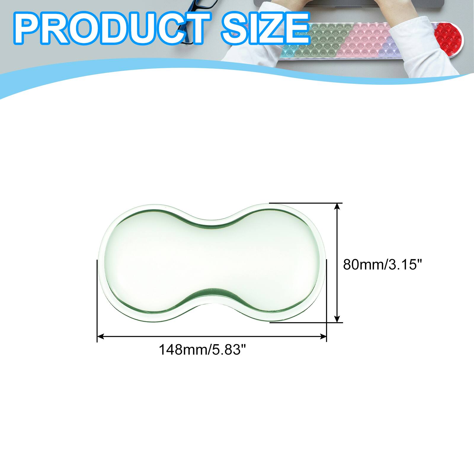 PRODUCT SIZE  
80mm/3.15" x 148mm/5.83"