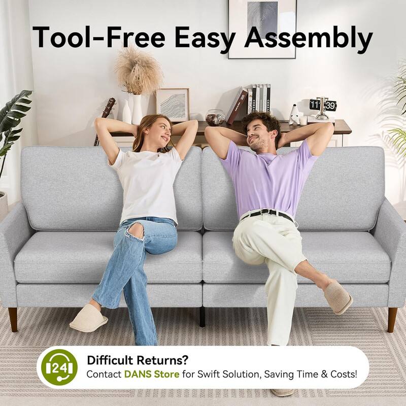 Tool-Free Easy Assembly

Difficult Returns?  
Contact DANS Store for Swift Solution, Saving Time & Costs!