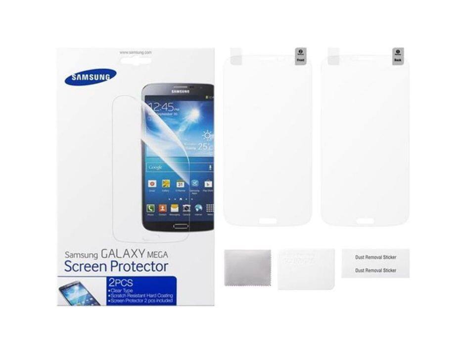 SAMSUNG 12:45 25 Google 31 Samsung GALAXY MEGA Screen Protector 2PCS Clear Type Scratch Resistant Hard Costing Screen Protector 2 DCS included Dust Removal Sticker Dust Removal Sticker